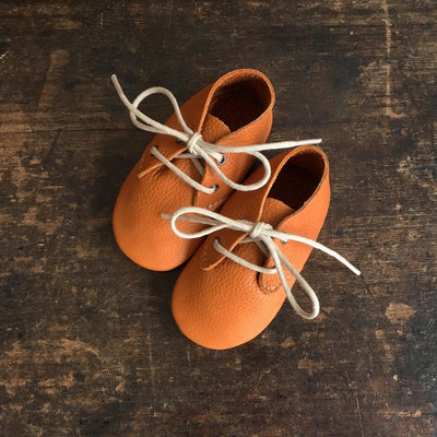 Handmade Leather Traveller Shoes - Ochre
