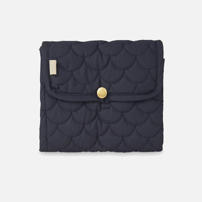 Cotton Quilted Changing Mat - Navy