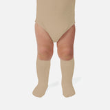 Babies & Kids Cotton Knee Socks - Taupe