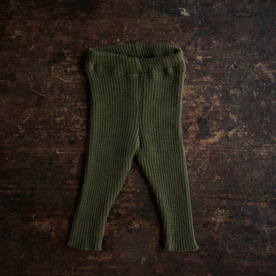 Baby & Kids Merino Wool Leggings/Trousers - Olive