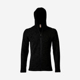 Adults Merino Wool Fleece Jacket - Black