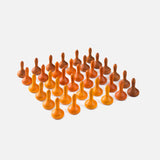 Wooden Pumpkins Mandala - 36 Pieces