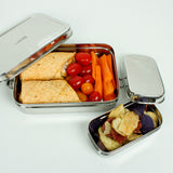 Stainless Steel Large Rectangle Lunch Box with Mini