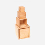 Wooden Small Set of Boxes - Natural