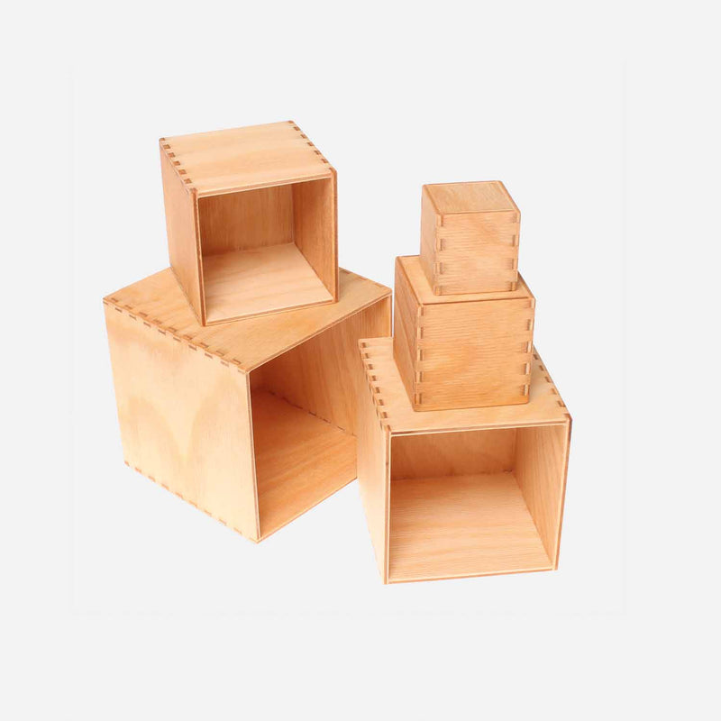 Wooden Small Set of Boxes - Natural