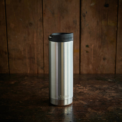 Stainless Steel TK Wide Insulated Coffee Mug - 473ml - Brushed Stainless