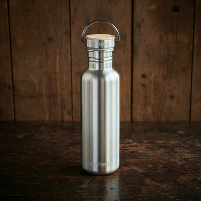 Stainless Steel Reflect Water Bottle - 800ml - Brushed Stainless