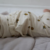 Cotton Newborn Leggings - Lemon Print