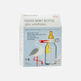 Glass and Natural Rubber Baby Bottles Small - 110ml - 2 pack