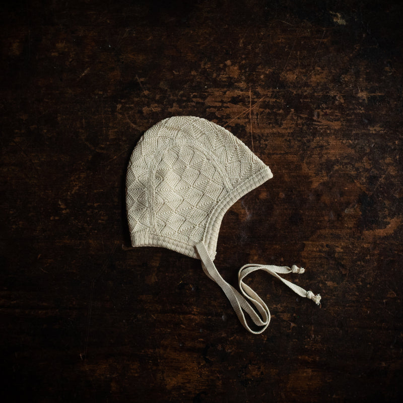 Baby Silk Bonnet - Natural