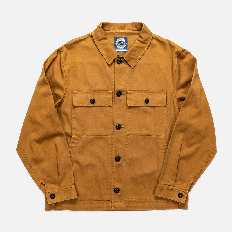 Adults Cotton Twill Driver's Jacket - Khaki