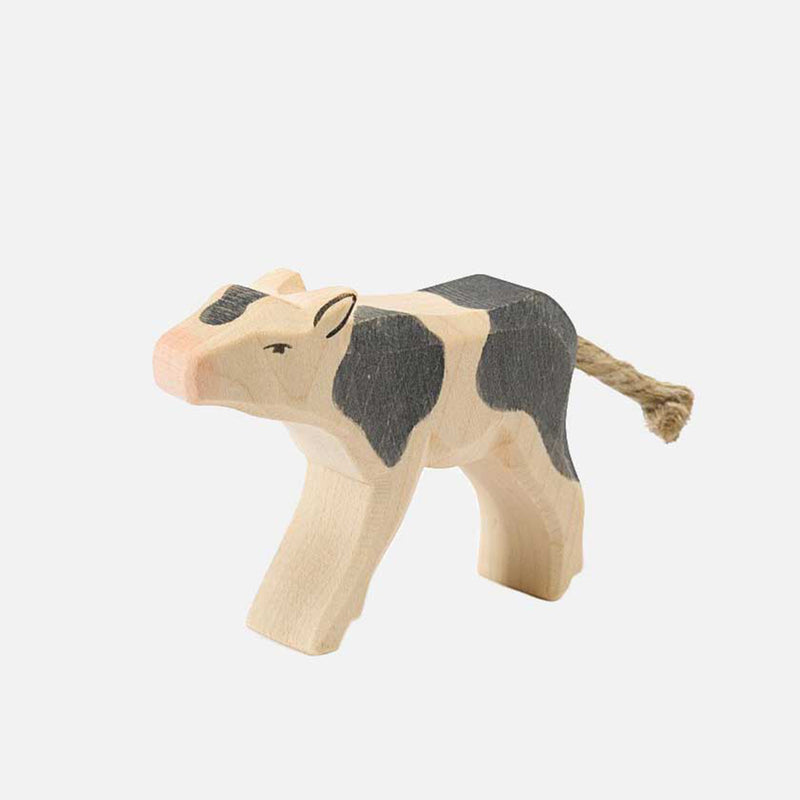 Handcrafted Wooden Calf Drinking