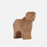 Handcrafted Wooden Brown Sheep