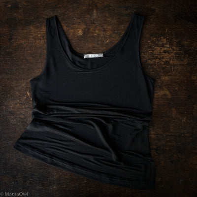 Adult's Silk Jersey Camisole - Black
