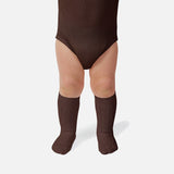 Baby & Kids Cotton Knee Socks - Chocolate