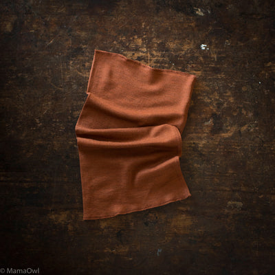 Coot Snood - Merino Wool & Silk - Deep Rust