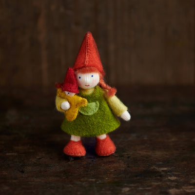 Handmade Wool Gnome - Girl