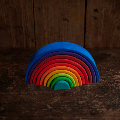 Wooden 10 Piece Rainbow - Counting