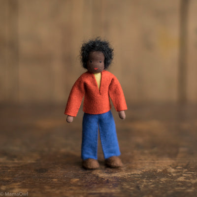 Handmade Doll's House Doll - Black Man