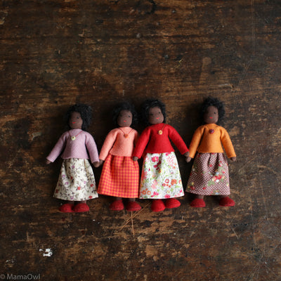 Handmade Doll's House Doll - Black Woman