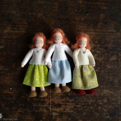 Handmade Doll's House Doll - White Woman