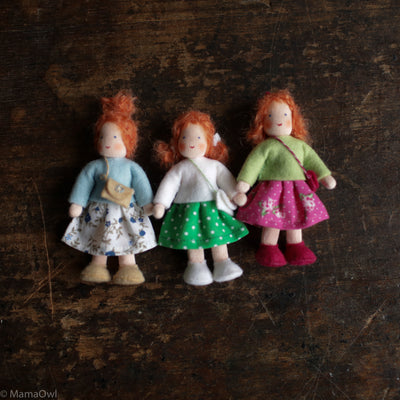 Handmade Doll's House Doll - White Girl