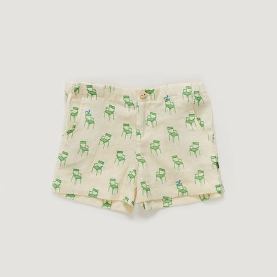 Cotton/Linen Shorts - Gardenia Chair