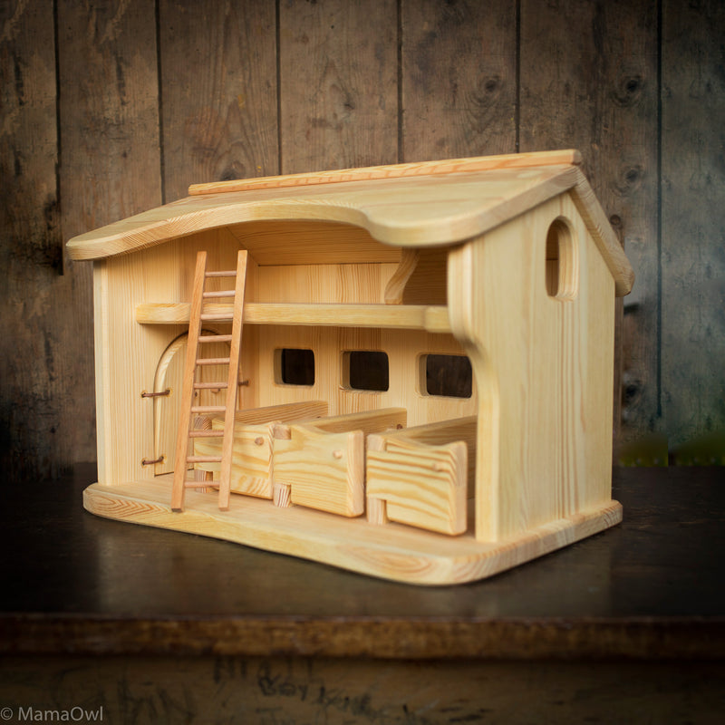 Handcrafted Wooden Very Large Stable