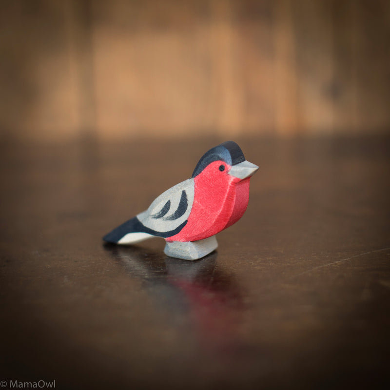 Handcrafted Wooden Bullfinch