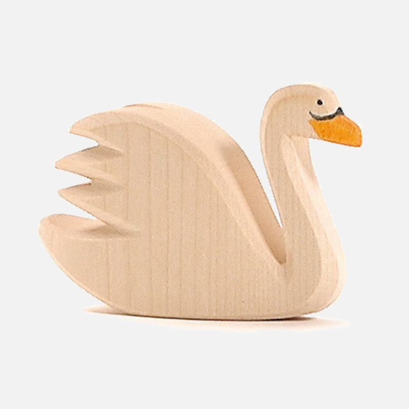 Handcrafted Wooden Swan