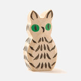 Handcrafted Wooden Owl - Blue or Natural