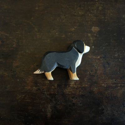 Handcrafted Wooden Bernese Mountain Dog