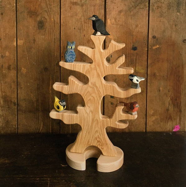 Handcrafted Wooden Large Natural Bird Tree