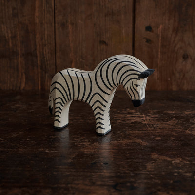 Handcrafted Wooden Zebra
