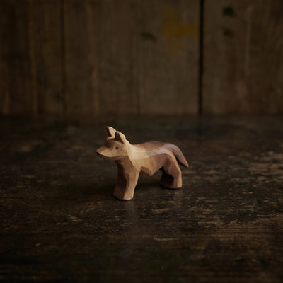 Hancrafted Wooden Standing Dog