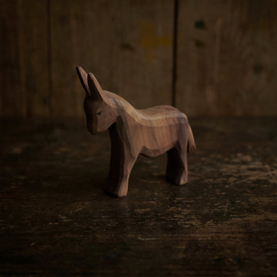 Hancrafted Wooden Standing Donkey