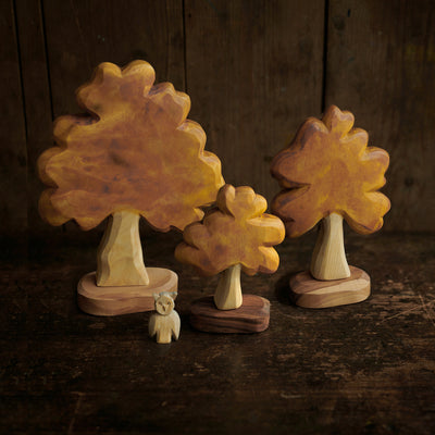 Handcrafted Wooden Medium Autumn Tree