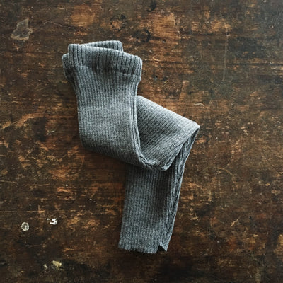 Baby & Kids Merino Wool Rib Leggings/Trousers -Slate