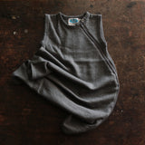Merino Wool/Silk Sleeveless Terry Sleeping Bag - Slate