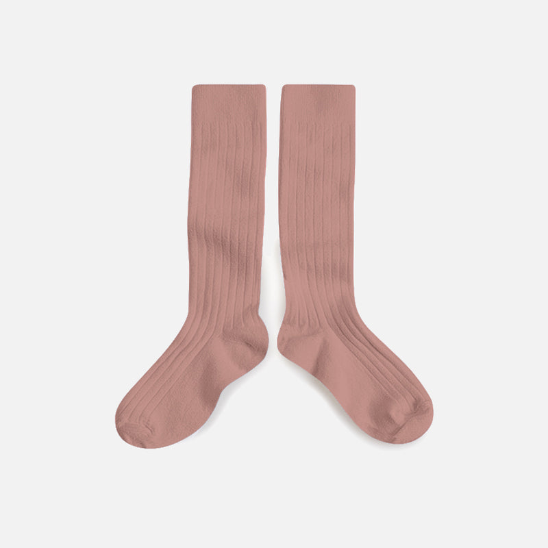 Baby & Kids Cotton Knee Socks - Rosewood