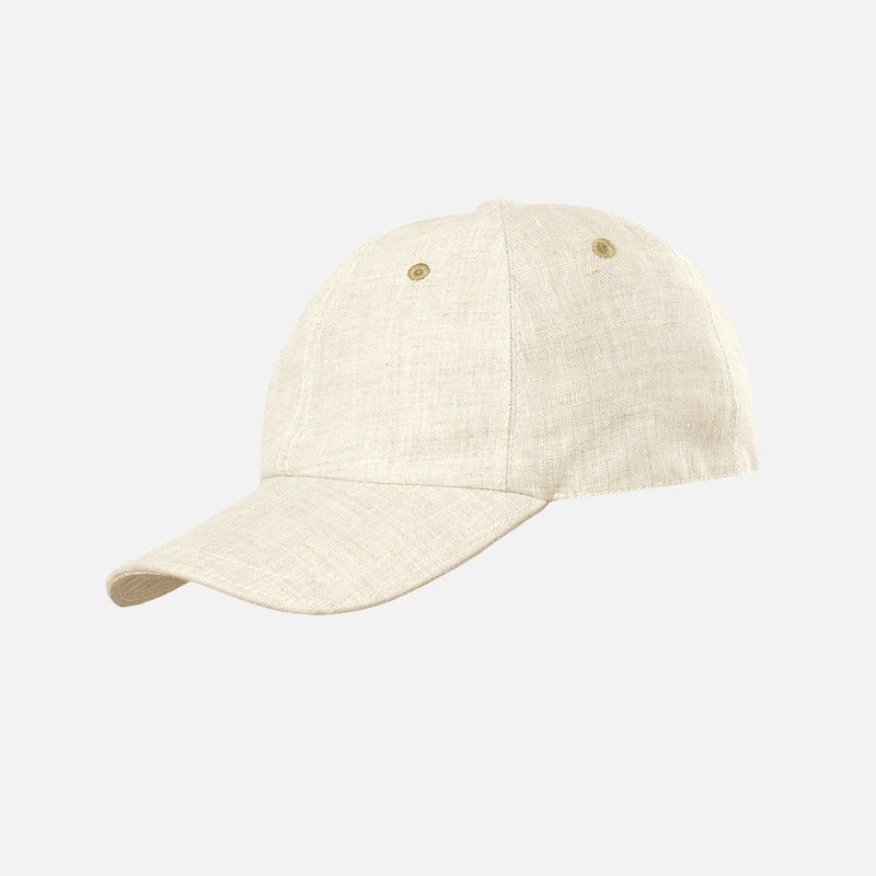 Adults Linen Peak Sun Cap - Natural