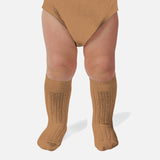 Babies & Kids Cotton Knee Socks - Caramel