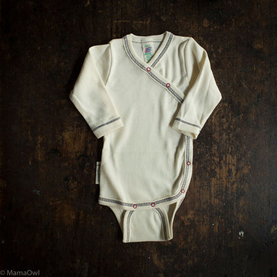 Baby Cotton Wrap Body - Natural