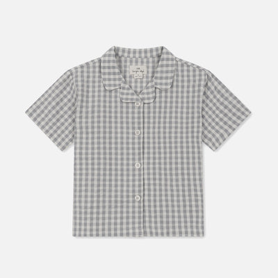 Cotton Kim Shirt - Sleet Check