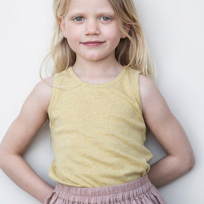 Cotton Tank Top - Chamomile Melange