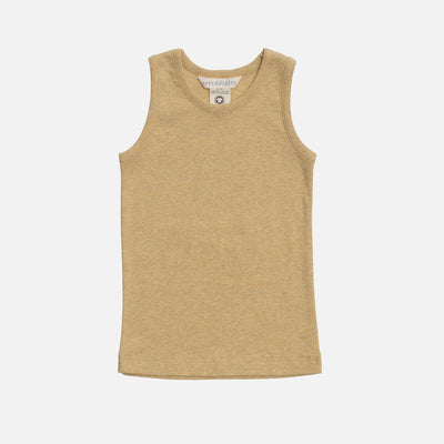 Kids Cotton Tank Top - Chamomile Melange