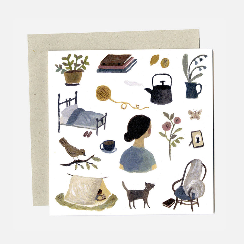 Greeting Card - A Slow Start to The Day