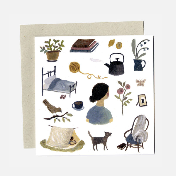 Greeting Card - A Slow Start to The Day