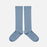 Baby & Kids Cotton Knee Socks - Azure