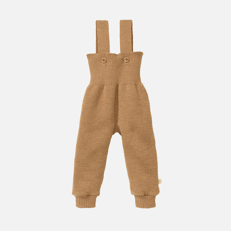 Baby & Kids Merino Wool Dungarees - Caramel